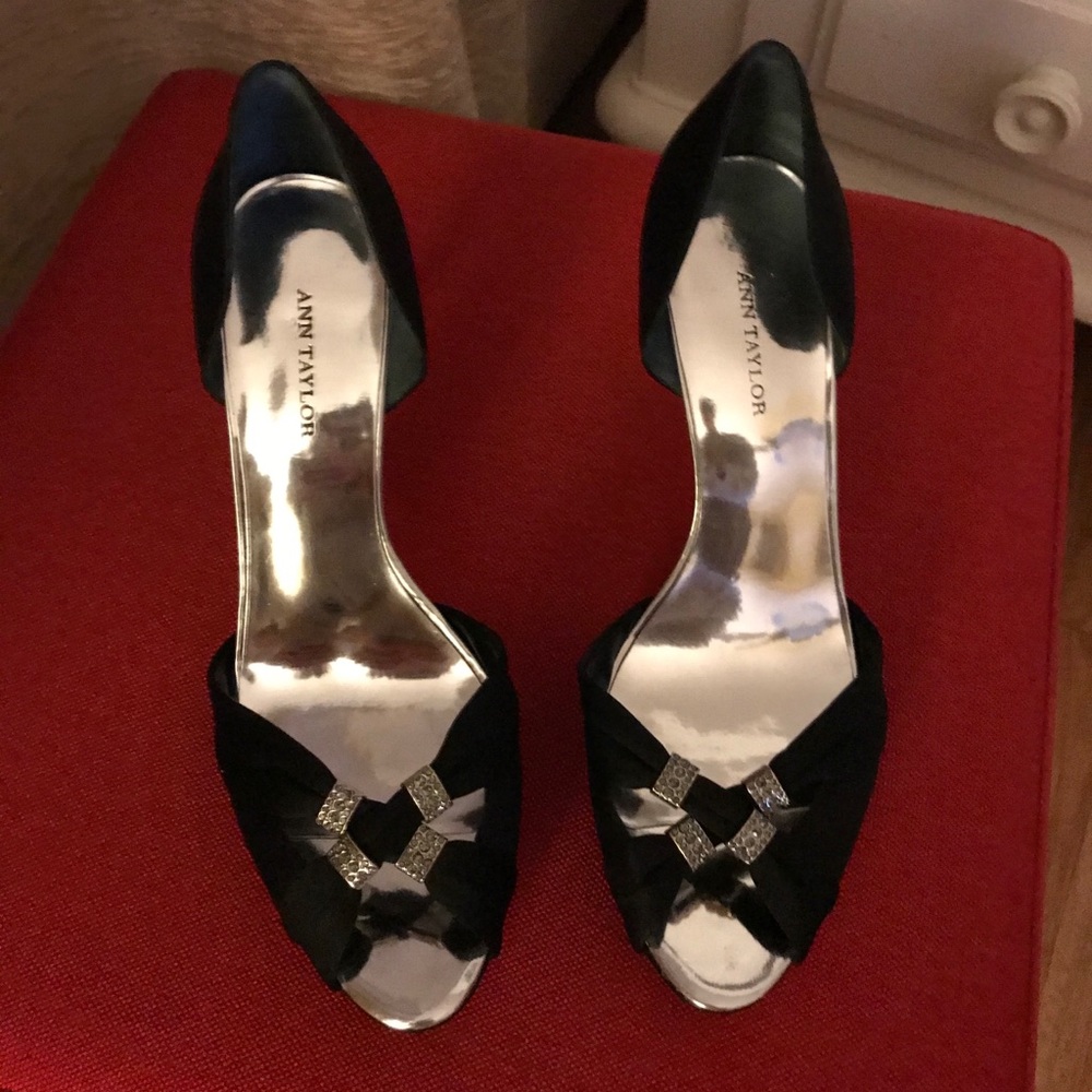 Black Fabric evening shoes